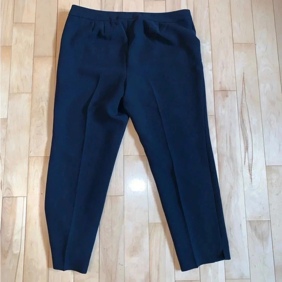 TALBOTS RSVP Ankle Pants Trousers Solid Black Size 16 Fully Lined Dress Slacks - Picture 7 of 10